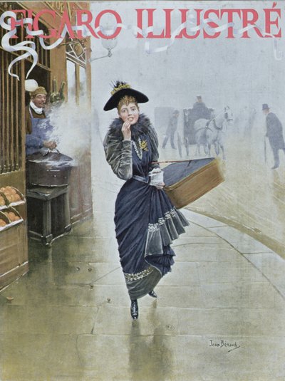Joven sombrerera parisina, ilustración de portada de 